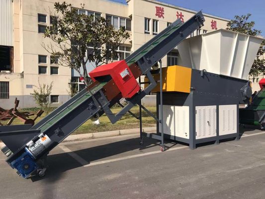 डी 2 ब्लेड प्लास्टिक फिल्म श्रेडर, एचडीपीई फिल्म रीसाइक्लिंग मशीन