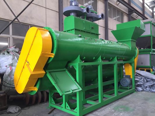 सिंगल बैरल 30kw अपशिष्ट पेय की बोतल लेबल रिमूवर मशीन
