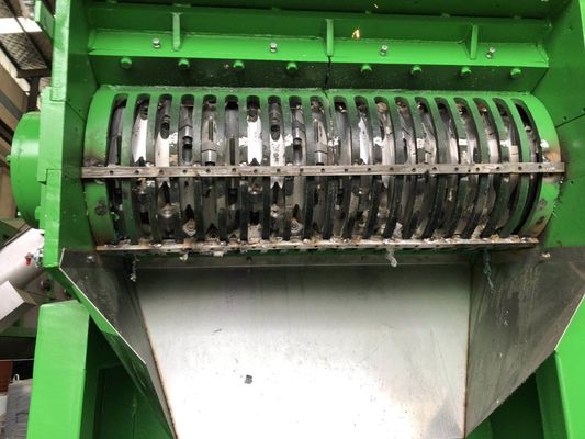 1500 किग्रा / एच प्लास्टिक वेस्ट श्रेडर, टन बैग प्लास्टिक श्रेडिंग मशीन