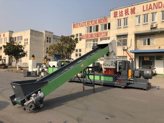 पीई पीपी कणिकाओं बनाने की मशीन, 198 मिमी प्लास्टिक गोली मशीन